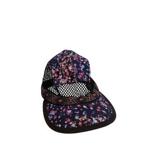 KAVU Strapcap Womens Medium Hat Confetti Trailrunner 5 Panel Mesh USA Made